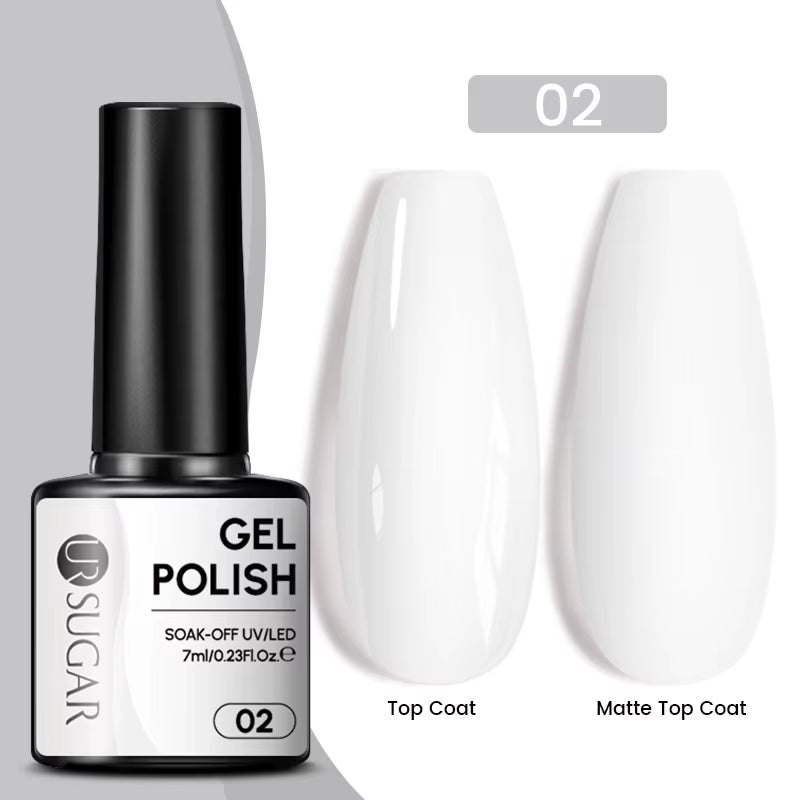 7Ml Champagne Gold Sequins Gel Nail Polish Bright Sparkling Glitter French Semi Permanent Nail Painting UV Gel