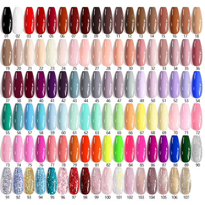 7Ml Champagne Gold Sequins Gel Nail Polish Bright Sparkling Glitter French Semi Permanent Nail Painting UV Gel
